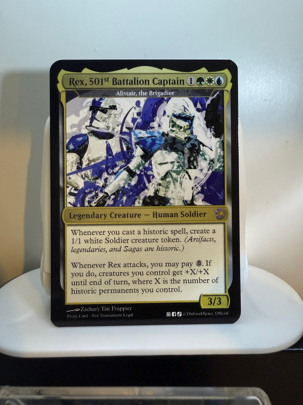 Rex, 501st Battalion Captain + Token (Alistair, The Brigadier)