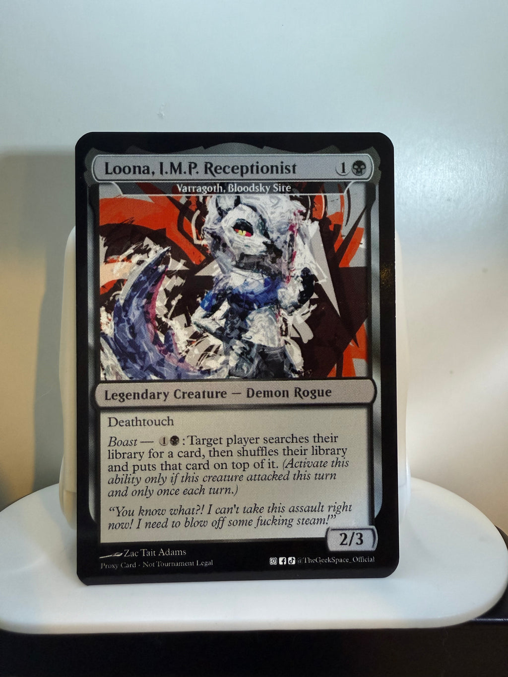 Loona, I.M.P. Receptionist (Varragoth, Bloodsky Sire)