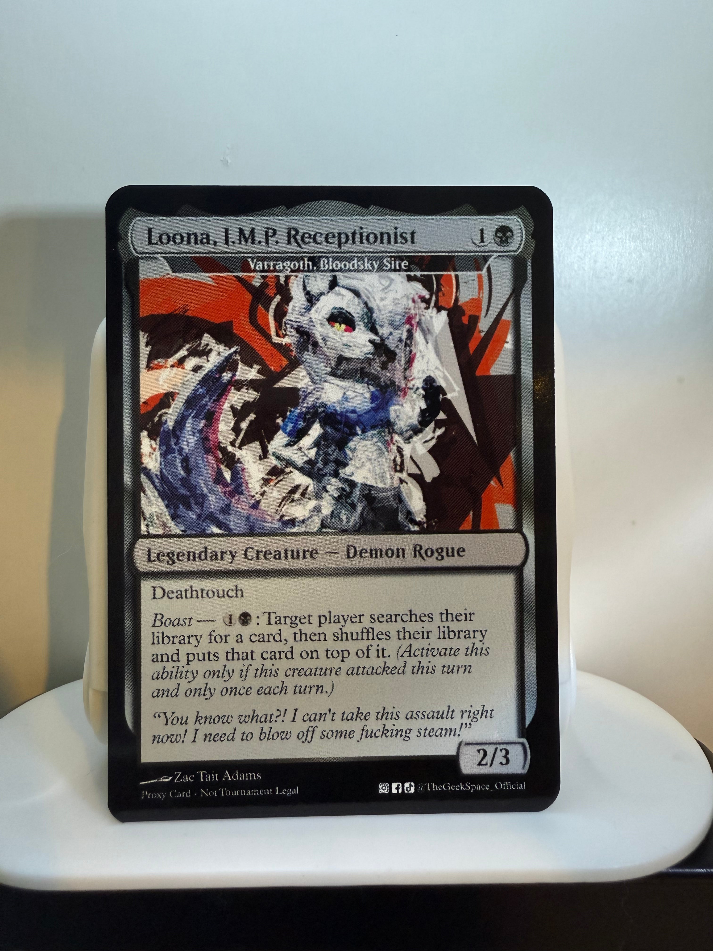 Loona, I.M.P. Receptionist (Varragoth, Bloodsky Sire)