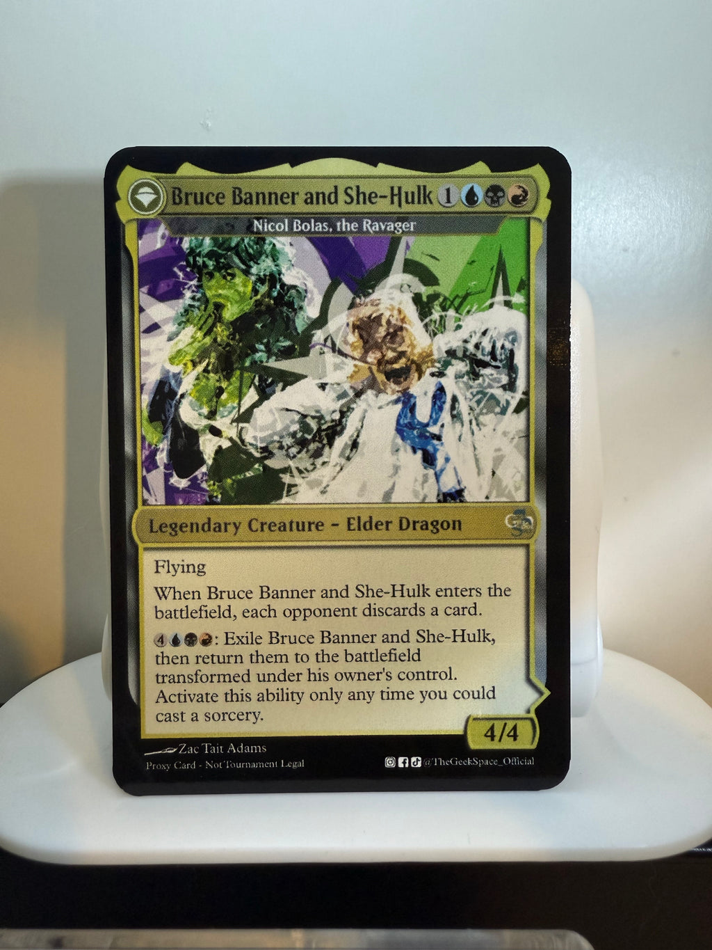 Bruce Banner and She-Hulk / The Incredible Hulk (Nicol Bolas, The Ravager)