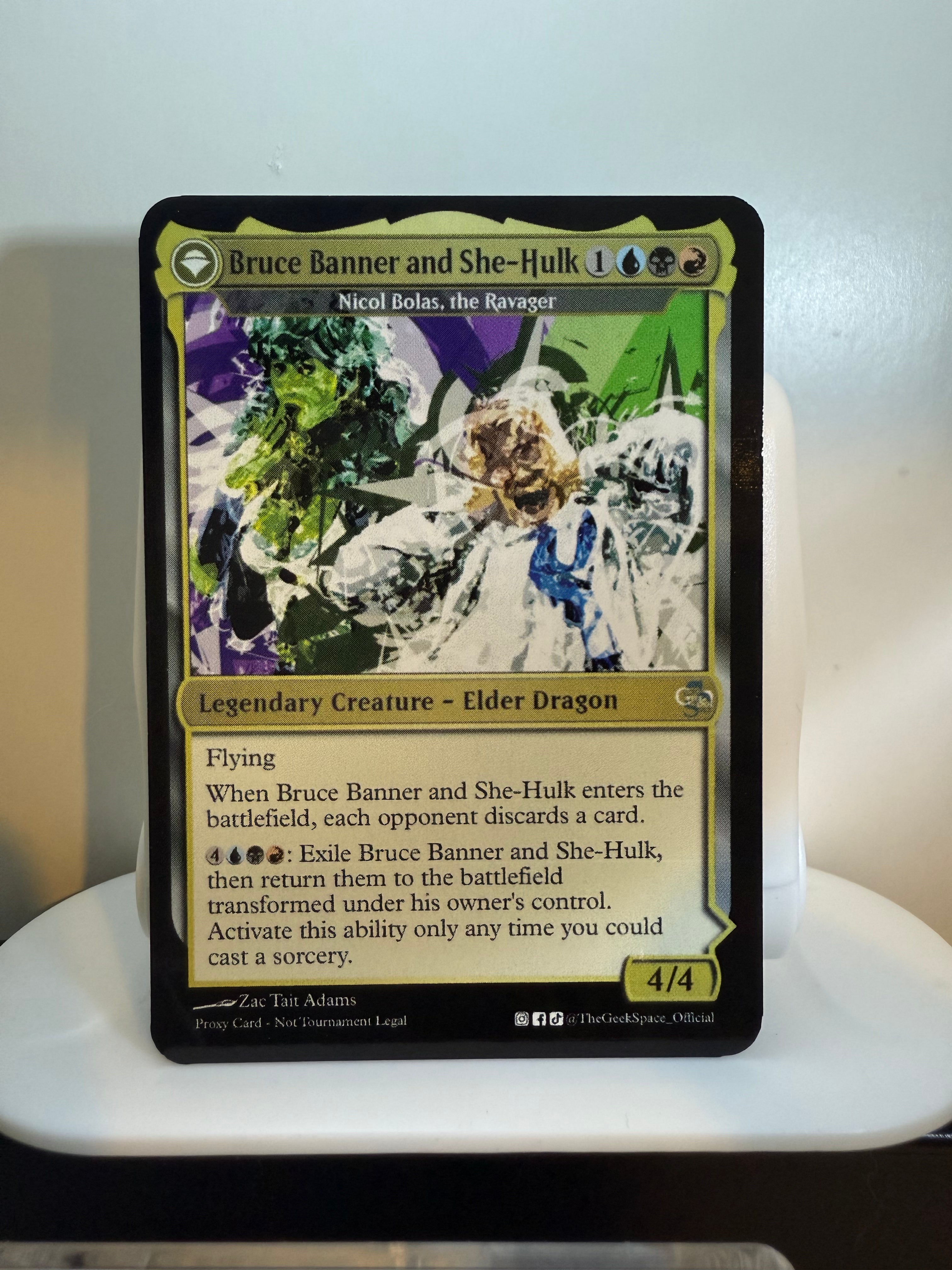 Bruce Banner and She-Hulk / The Incredible Hulk (Nicol Bolas, The Ravager)