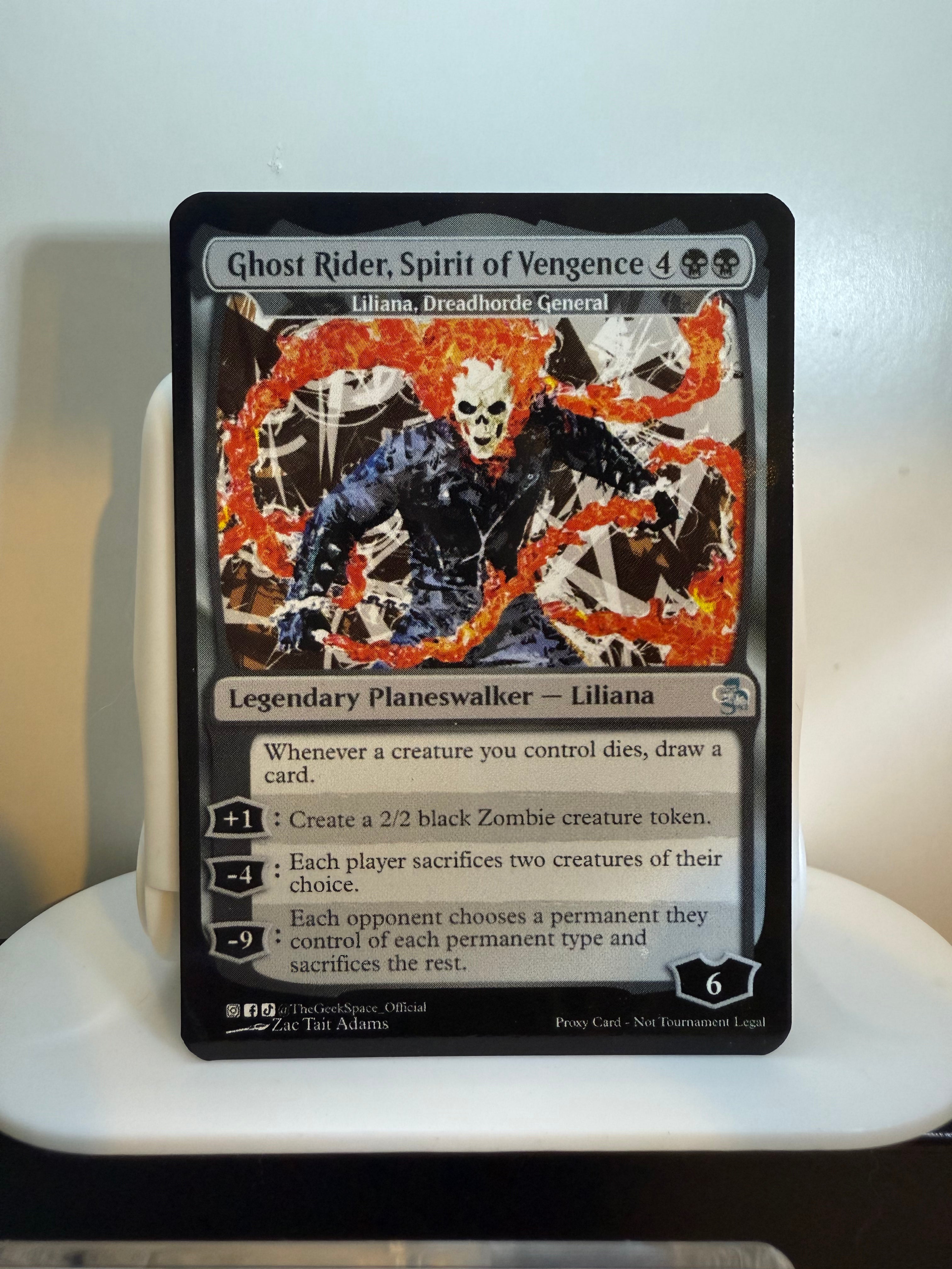 Ghost Rider, Spirit of Vengence + Token (Liliana, Dreadhorde General)