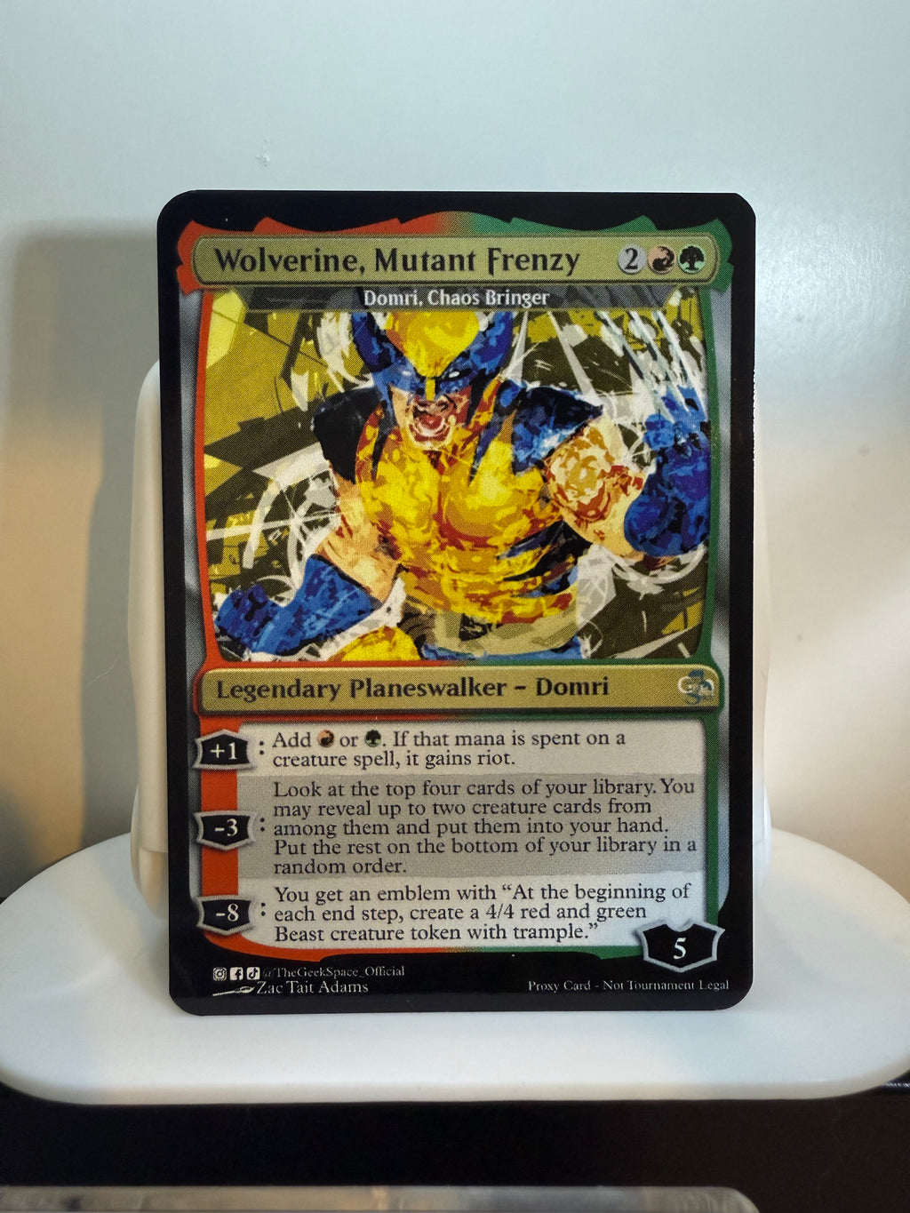 Wolverine, Mutant Frenzy + Token (Domri, Chaos Bringer)