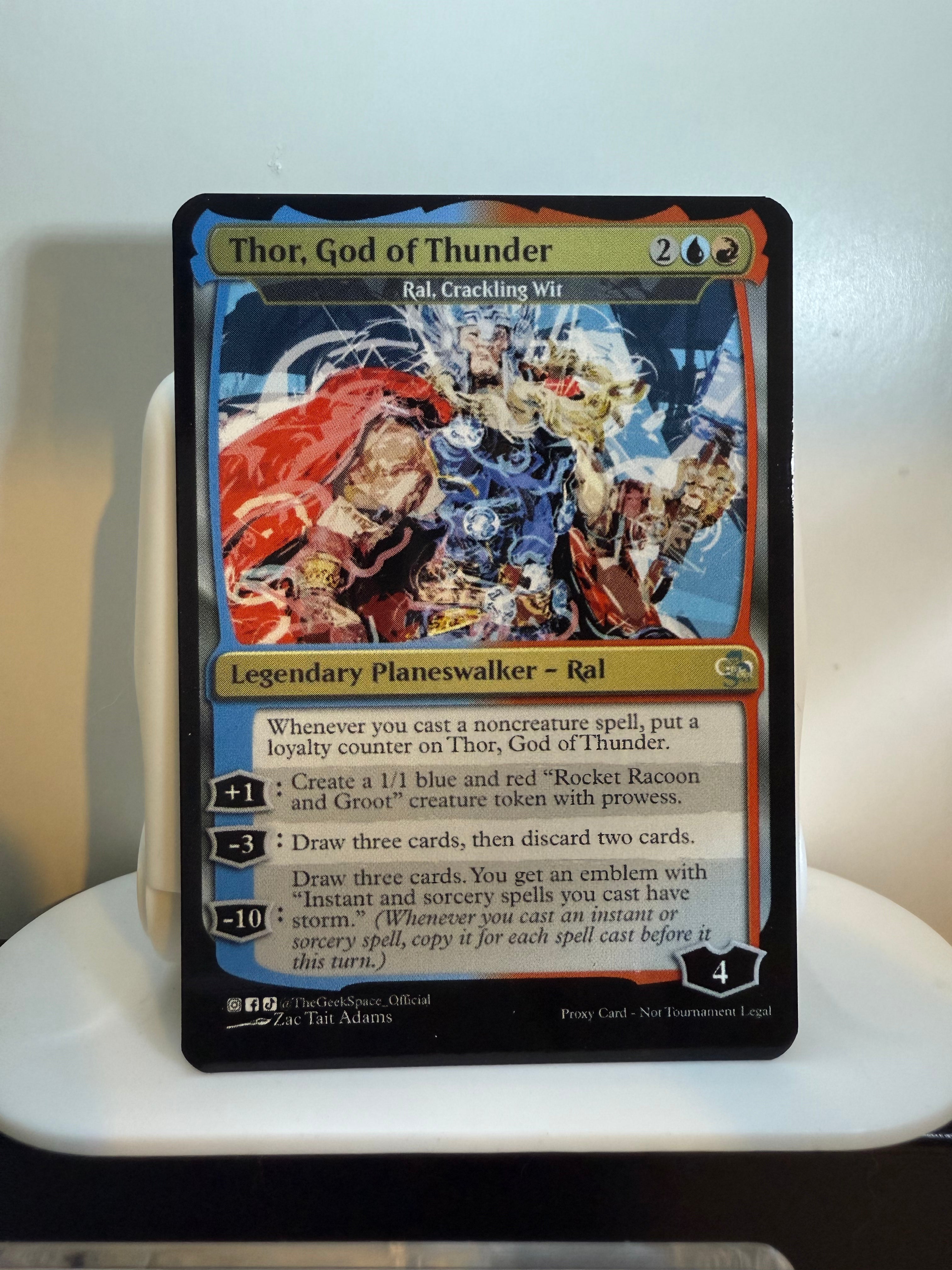 Thor, God of Thunder + Emblem and Token (Ral, Cracking Wit)
