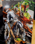 Mando and Boba Fett Fan Art Print