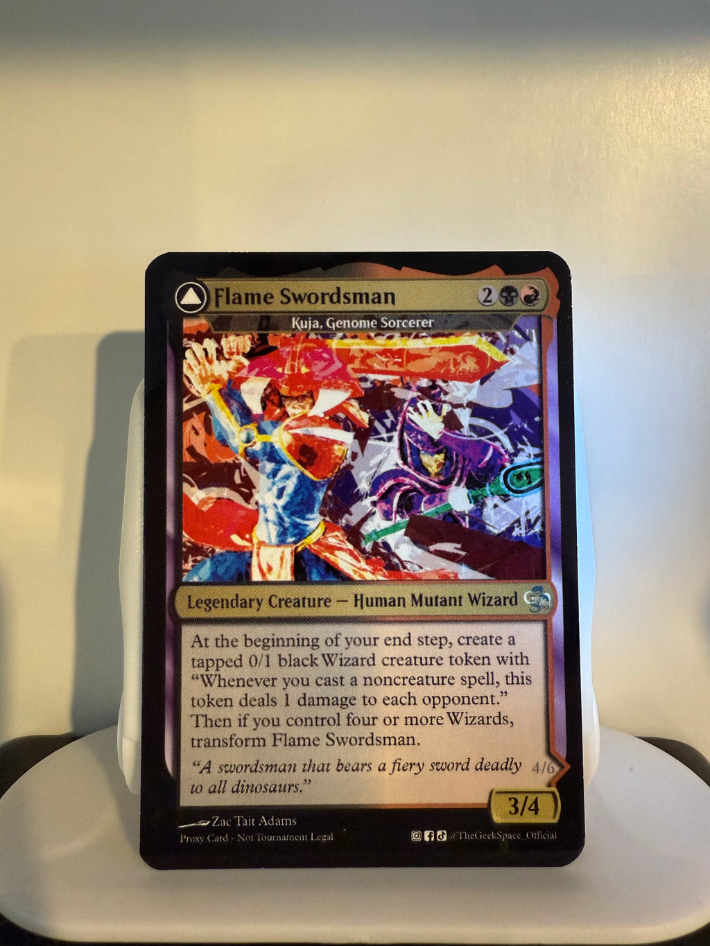 Flame Swordsman // Dark Magician, Dark Flare Knight (Kuja, Genome Sorcerer // Trance Kuja, Fate Defied)