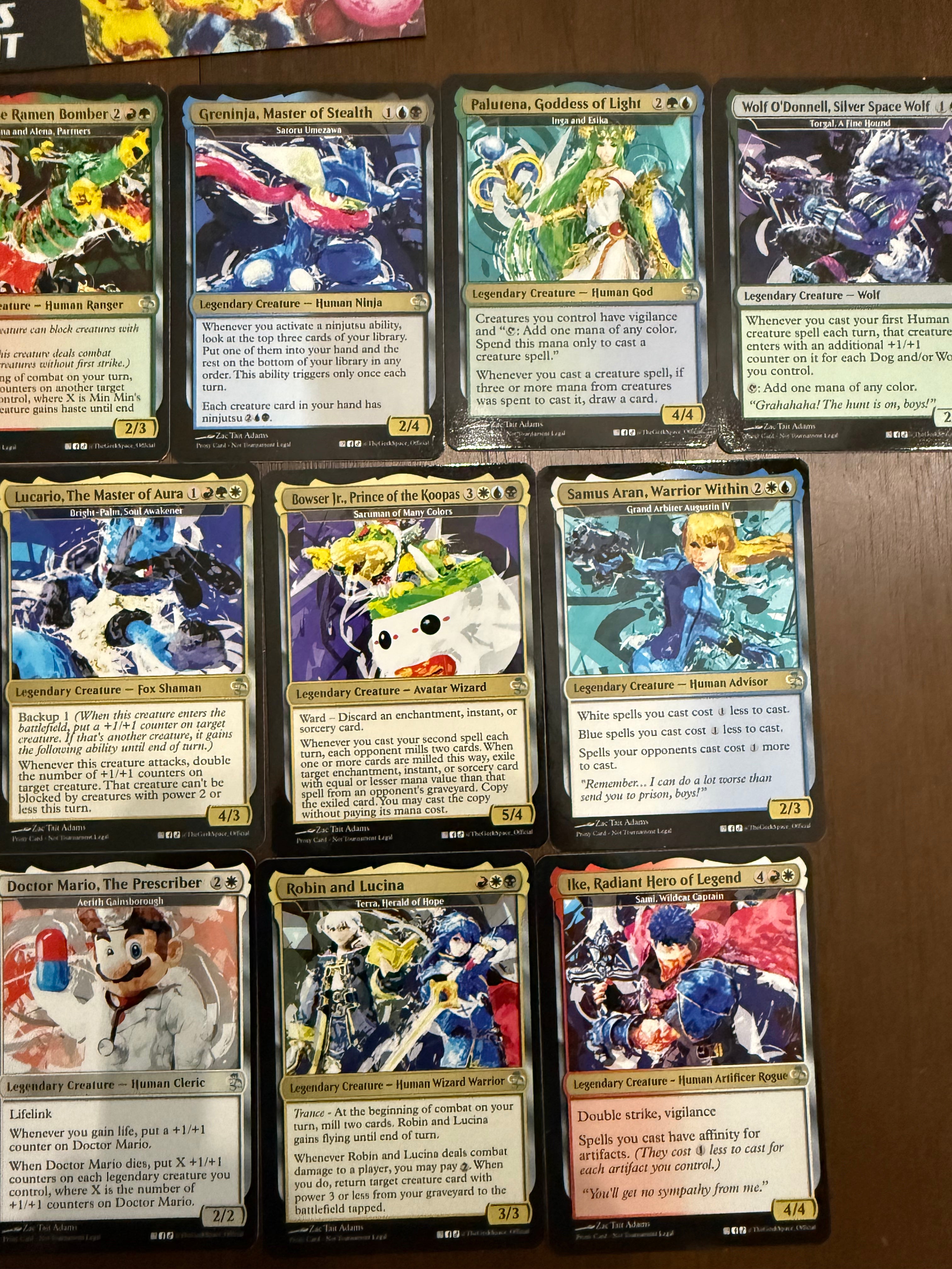 Super Smash Bros Commander Upgrade Proxy S.L. Inspired Set