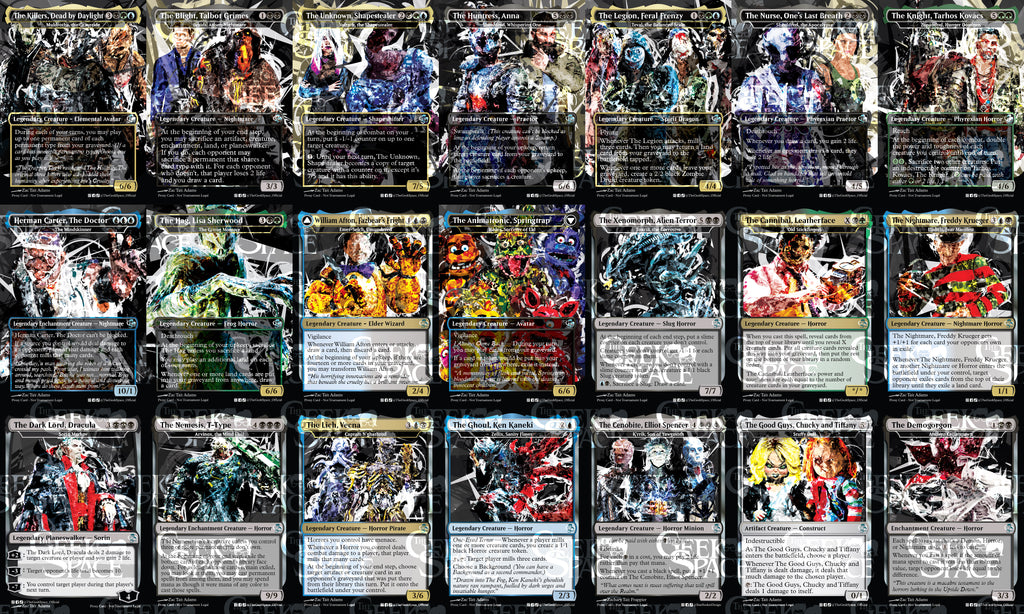 Dead by Daylight Magic The Gathering Proxy Commander Deck - Muldrotha, Horrors, Nightmares, Milling, Graveyard play