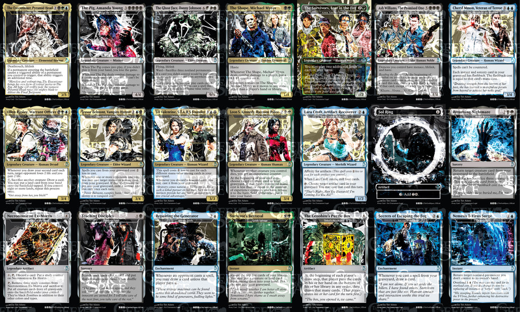 Dead by Daylight Magic The Gathering Proxy Commander Deck - Muldrotha, Horrors, Nightmares, Milling, Graveyard play