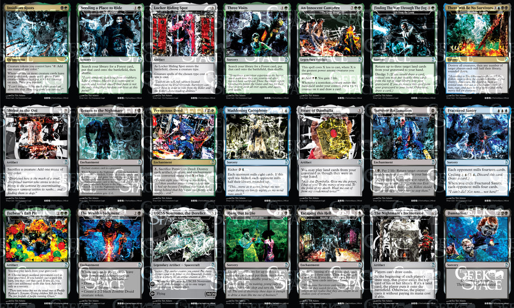 Dead by Daylight Magic The Gathering Proxy Commander Deck - Muldrotha, Horrors, Nightmares, Milling, Graveyard play