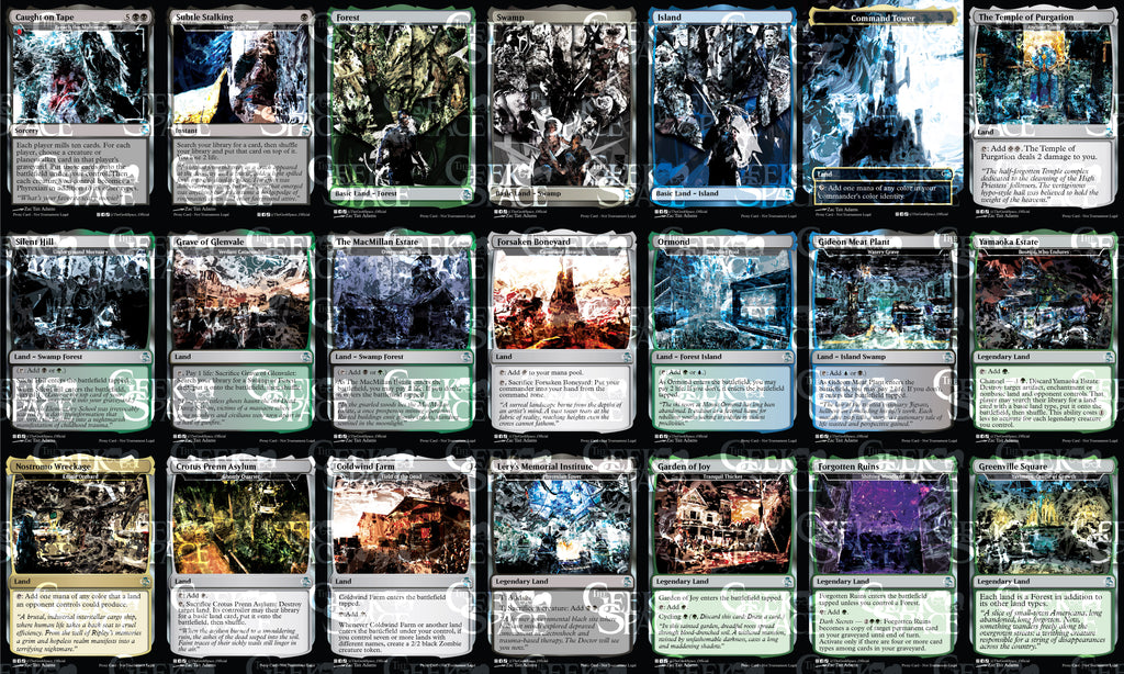 Dead by Daylight Magic The Gathering Proxy Commander Deck - Muldrotha, Horrors, Nightmares, Milling, Graveyard play