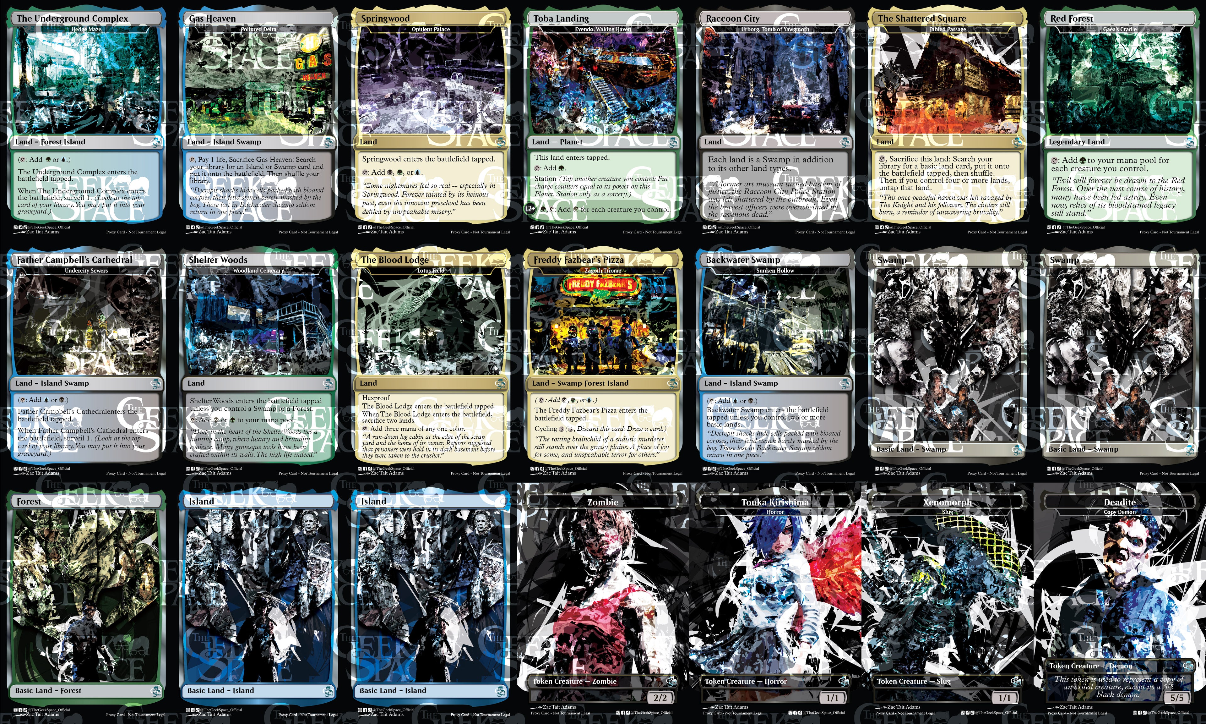 Dead by Daylight Magic The Gathering Proxy Commander Deck - Muldrotha, Horrors, Nightmares, Milling, Graveyard play