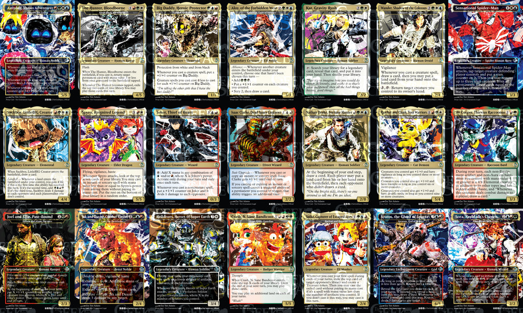 Playstation Themed Magic The Gathering Proxy Commander Deck - Triggered abilities