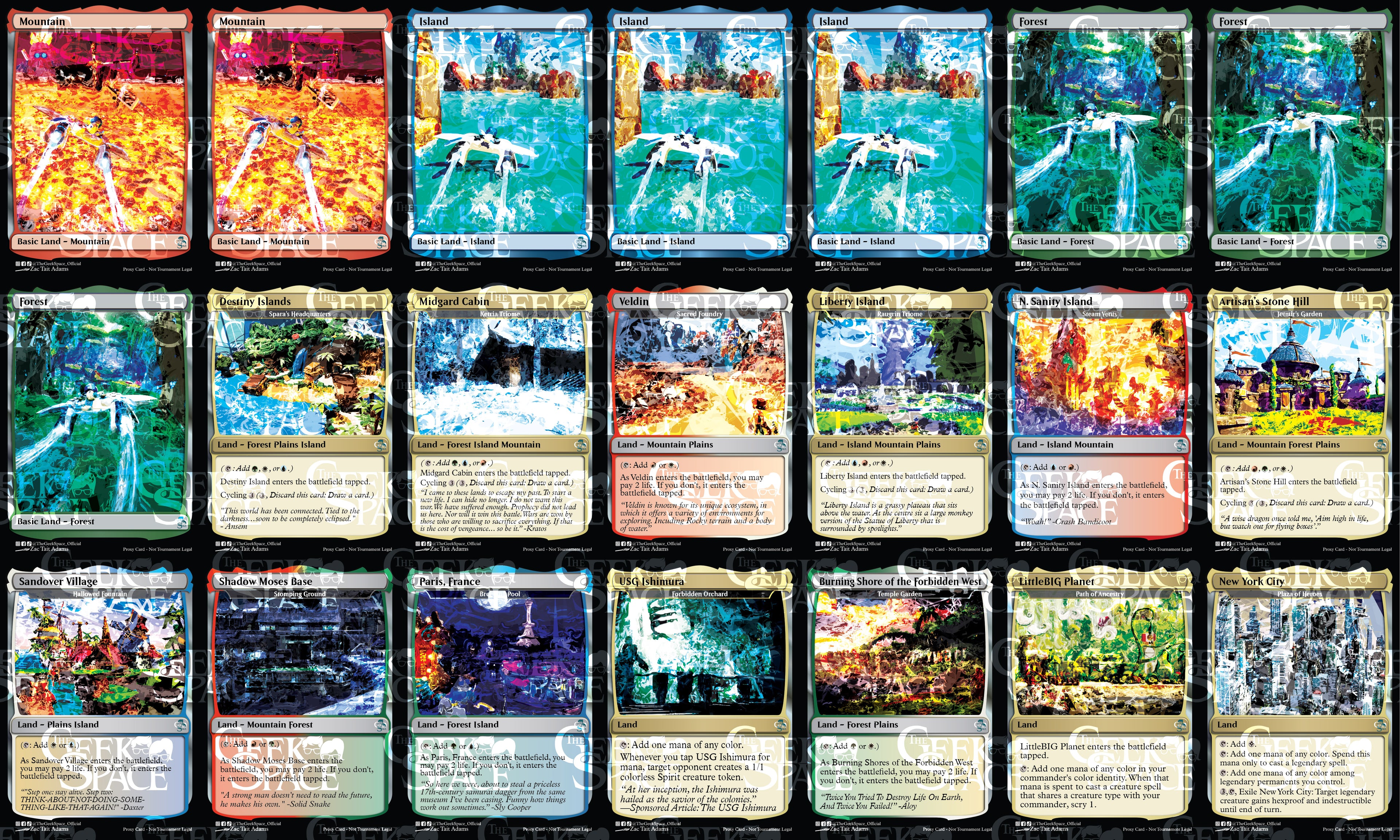 Playstation Themed Magic The Gathering Proxy Commander Deck - Triggered abilities