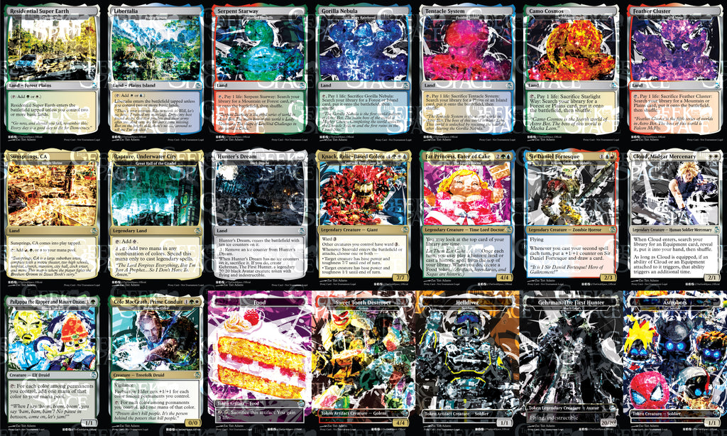 Playstation Themed Magic The Gathering Proxy Commander Deck - Triggered abilities