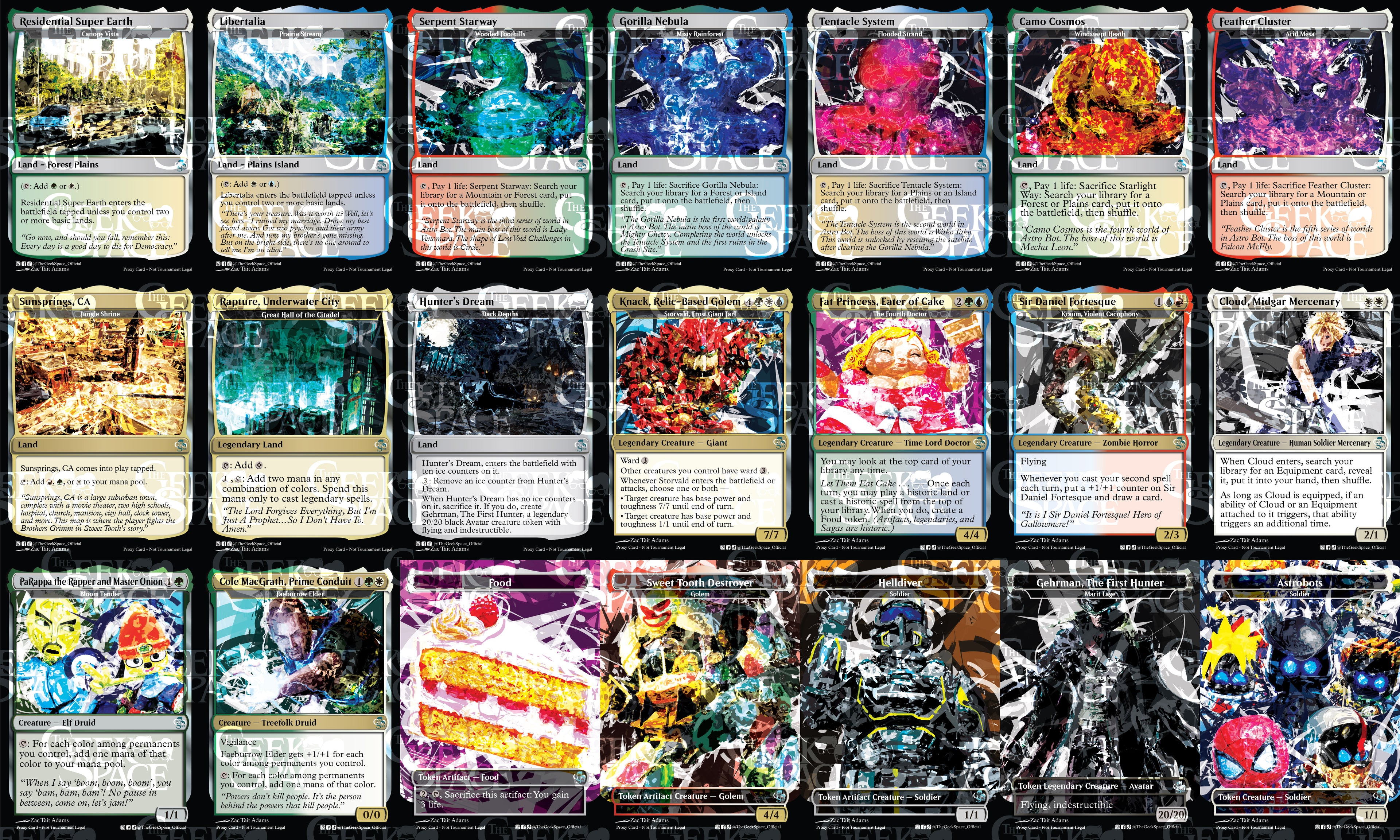 Playstation Themed Magic The Gathering Proxy Commander Deck - Triggered abilities