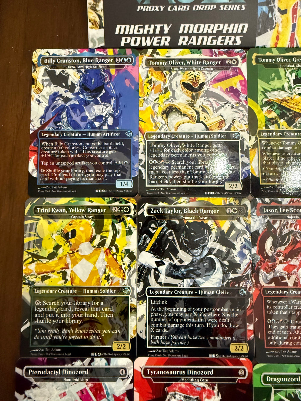 Power Rangers Proxy S.L. Inspired Set