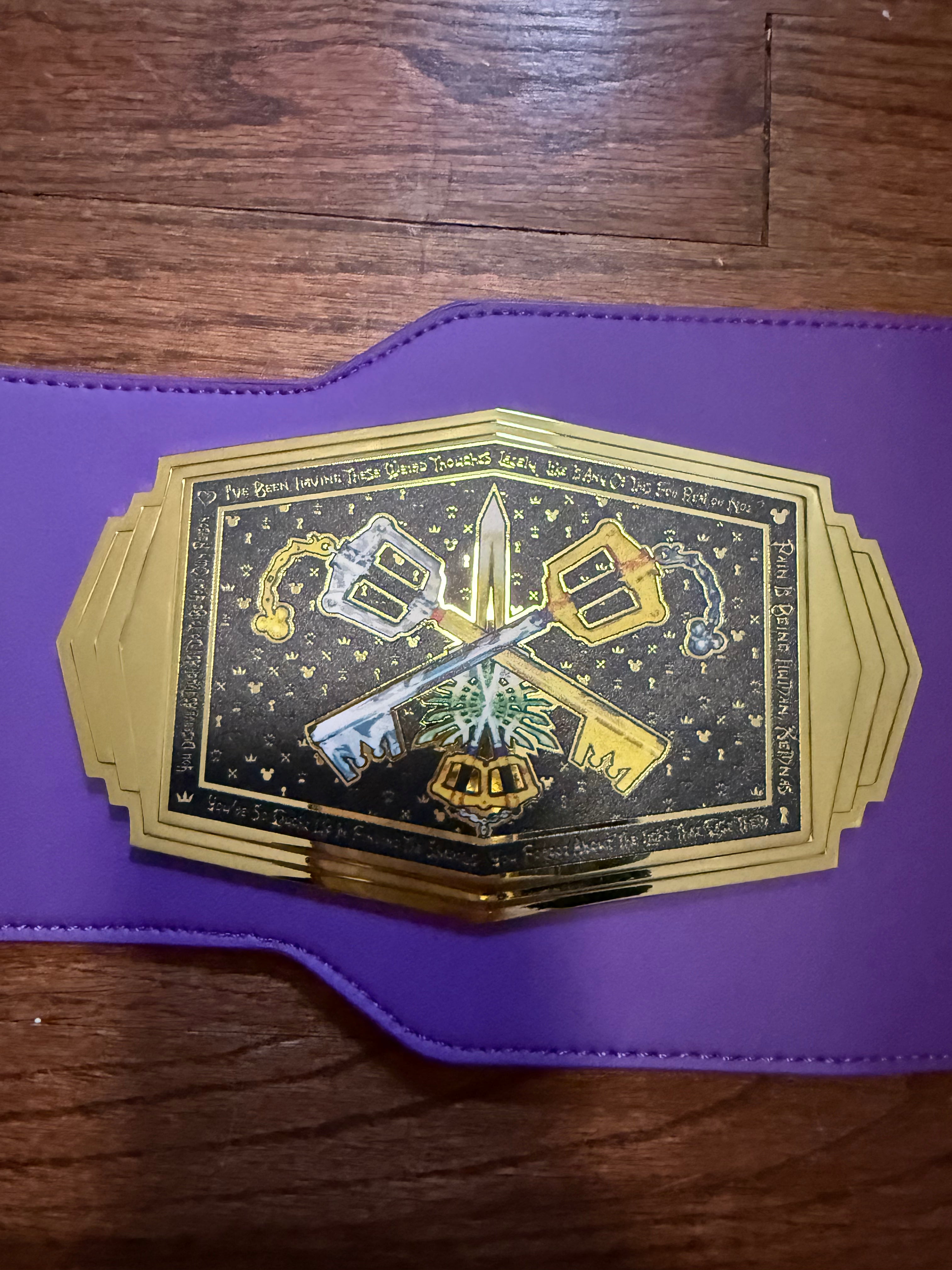 Kingdom Hearts Keyblade Master Championship Belt