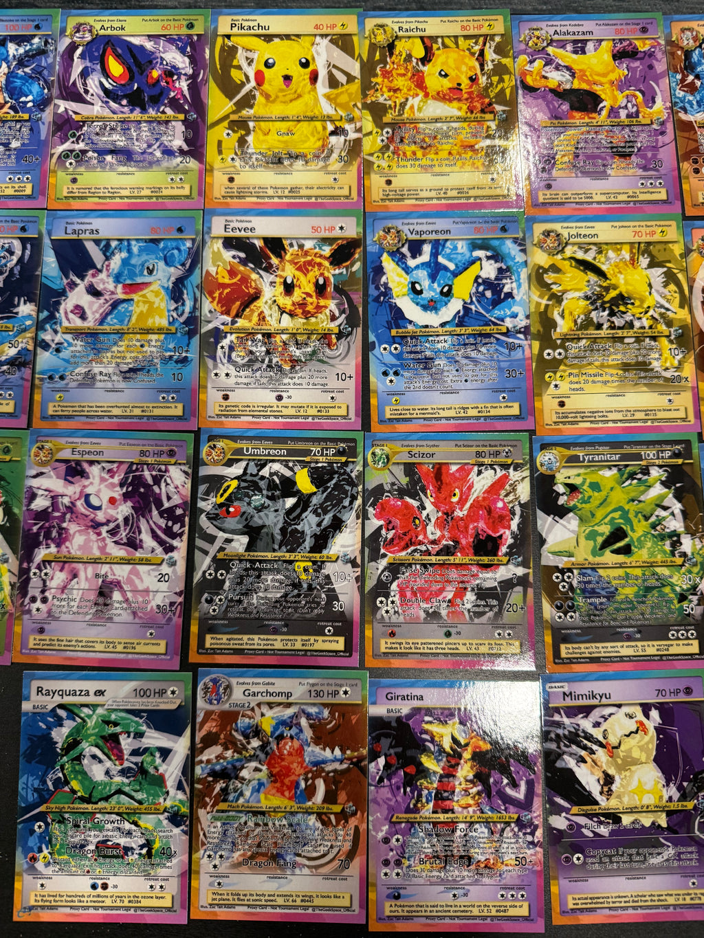 Fan Art Pokemon Card Set - Initial Run