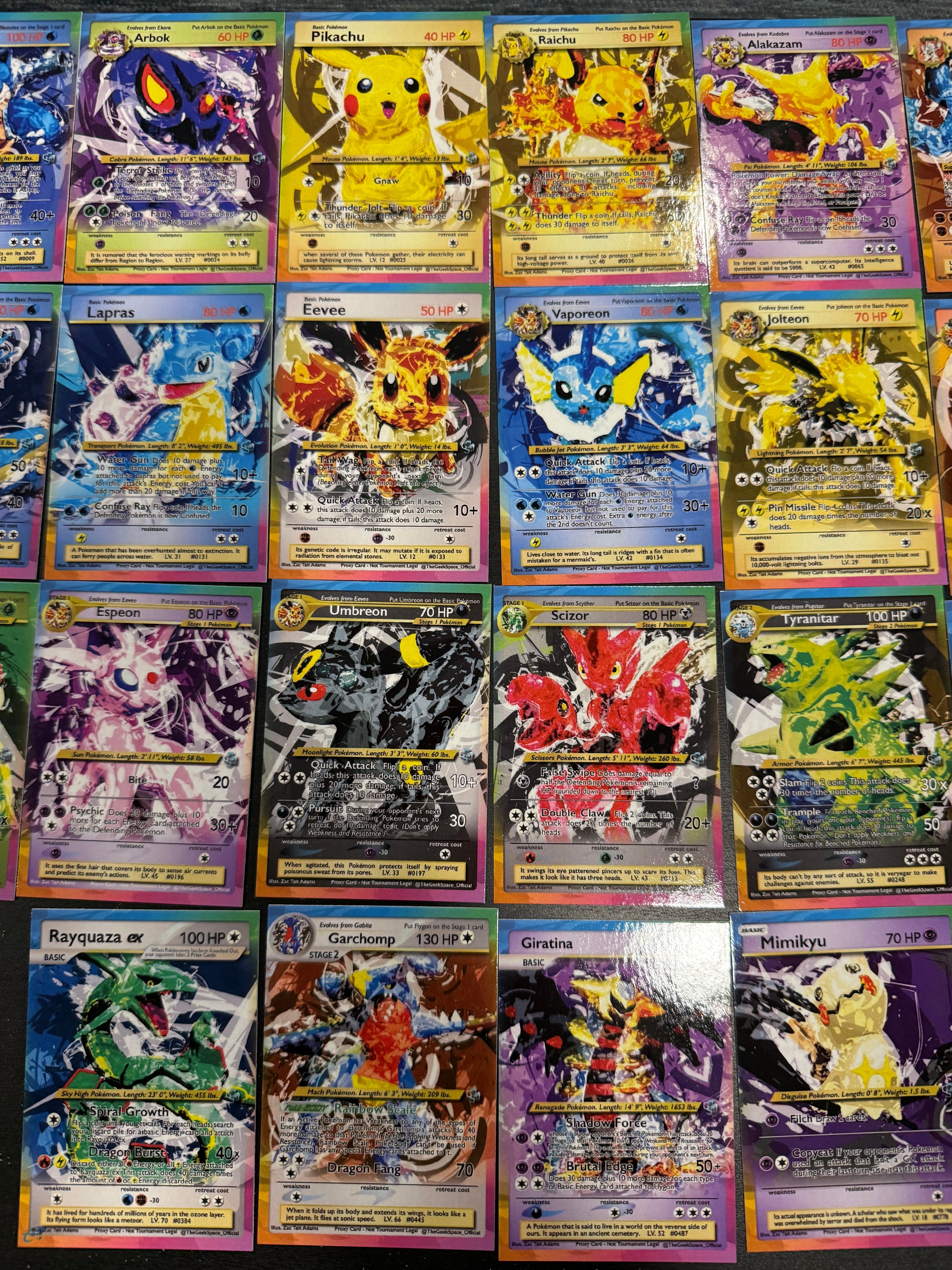 Fan Art Pokemon Card Set - Initial Run