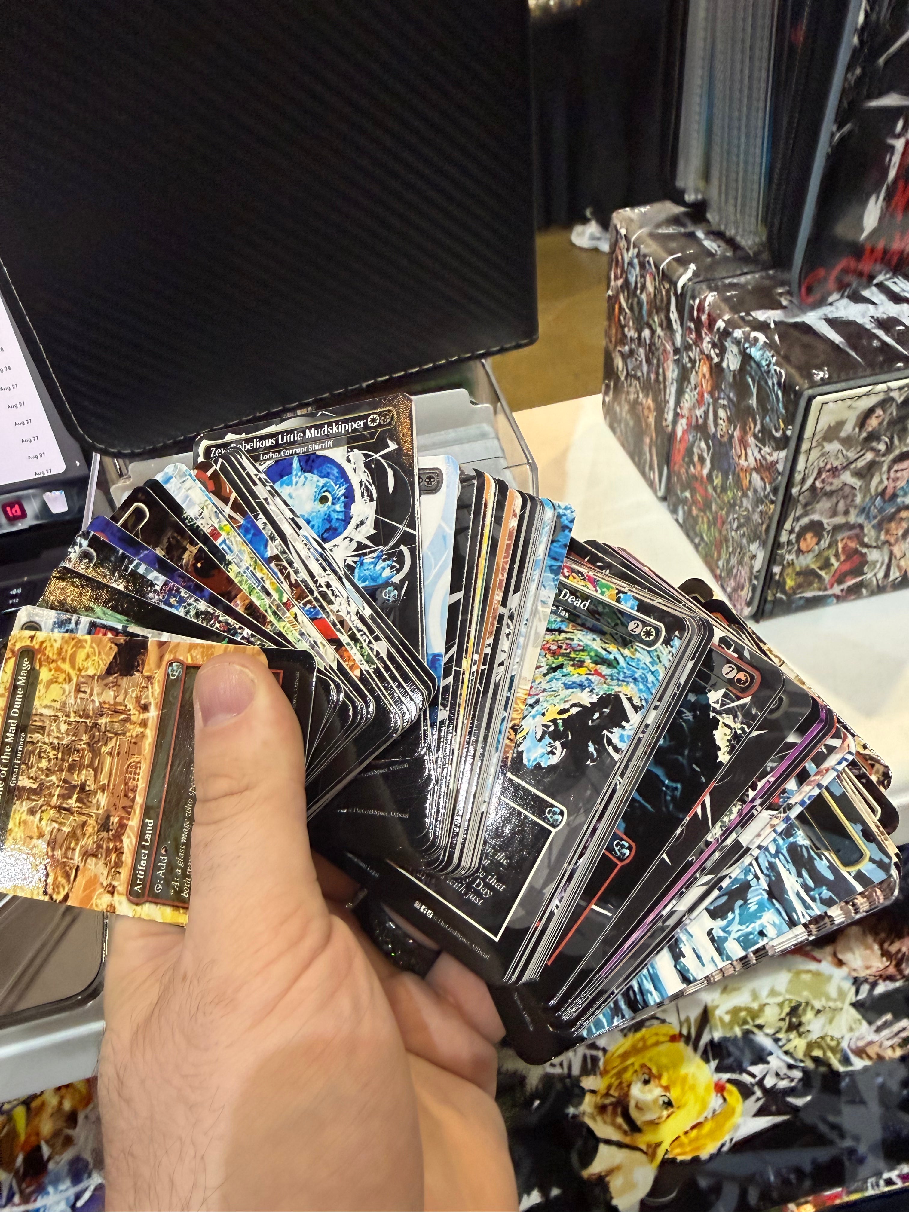 Dungeon Crawler Carl Magic The Gathering Proxy Commander Deck - Akiri, Line-Slinger + Falthis, Shadowcat Familiar - Artifact Chaos