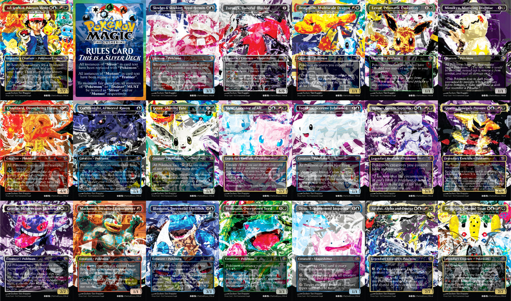 Pokemon Magic The Gathering Proxy Commander Deck - Sliver Kindred