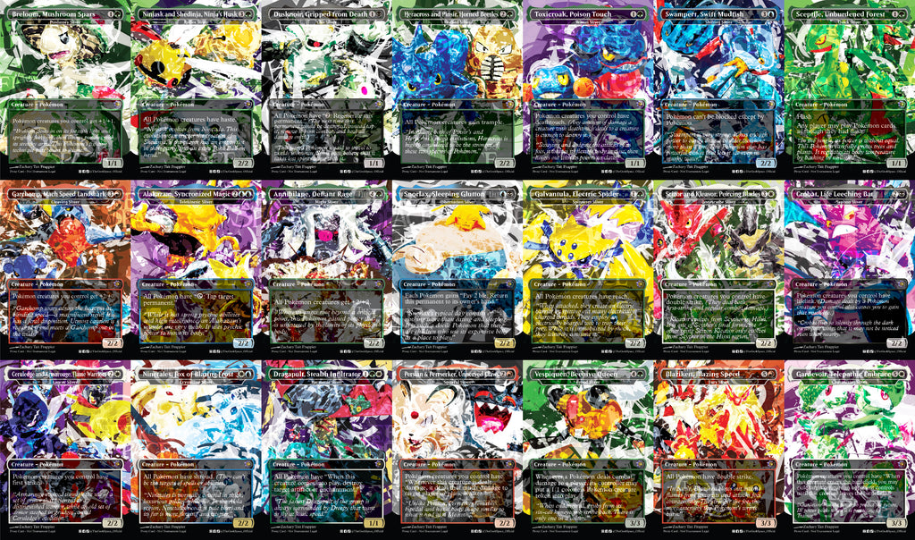 Pokemon Magic The Gathering Proxy Commander Deck - Sliver Kindred