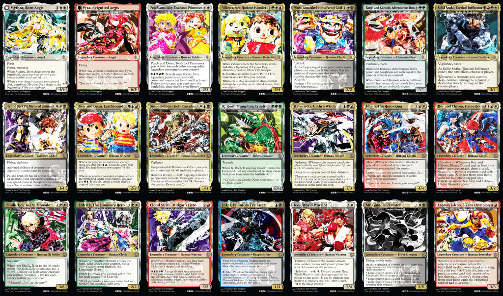 Super Smash Bros Ultimate Magic The Gathering Proxy Commander Deck - Human tribal