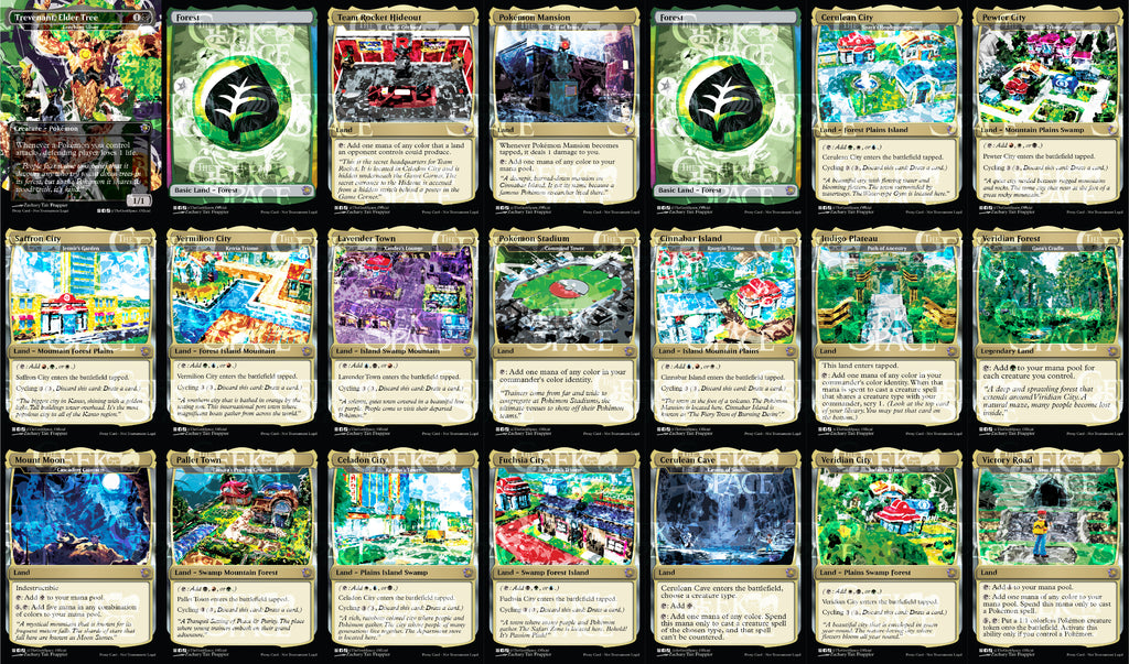 Pokemon Magic The Gathering Proxy Commander Deck - Sliver Kindred