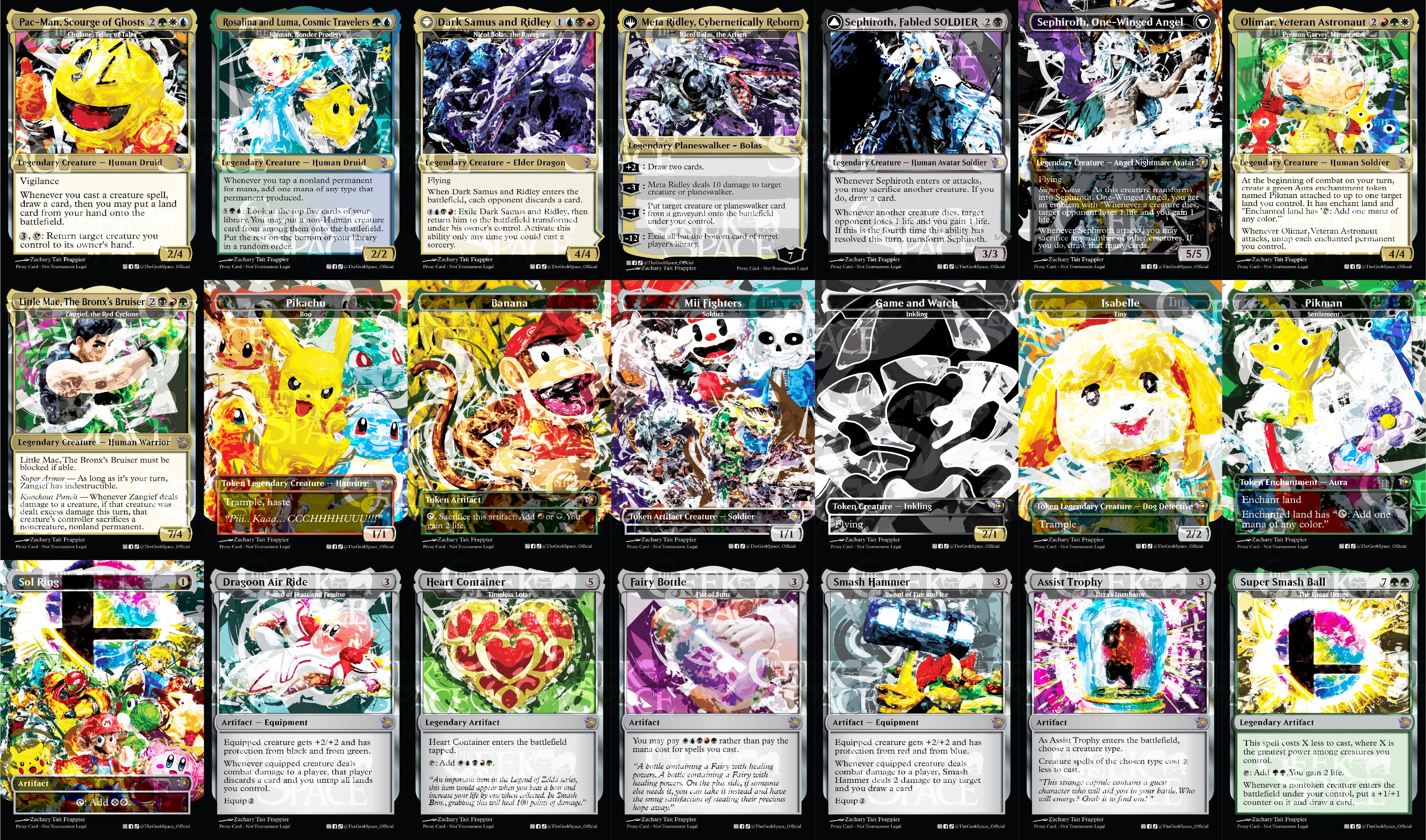 Super Smash Bros Ultimate Magic The Gathering Proxy Commander Deck - Human tribal