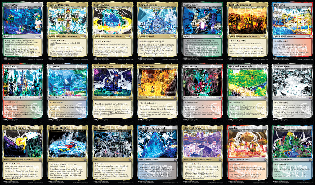 Kingdom Hearts Magic The Gathering Proxy Commander Deck - Legendries matter, Voltron and equipment