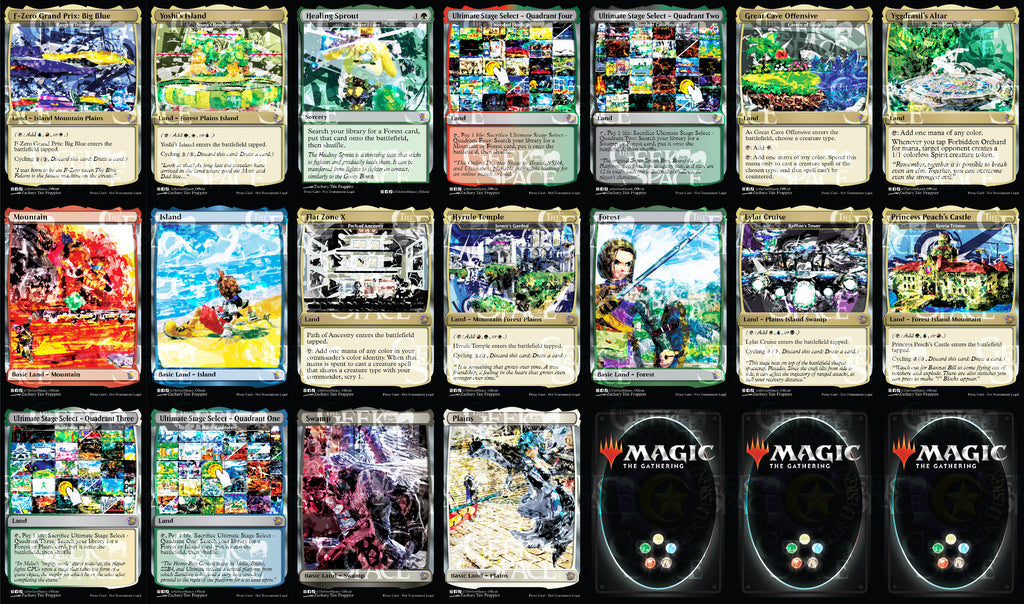 Super Smash Bros Ultimate Magic The Gathering Proxy Commander Deck - Human tribal