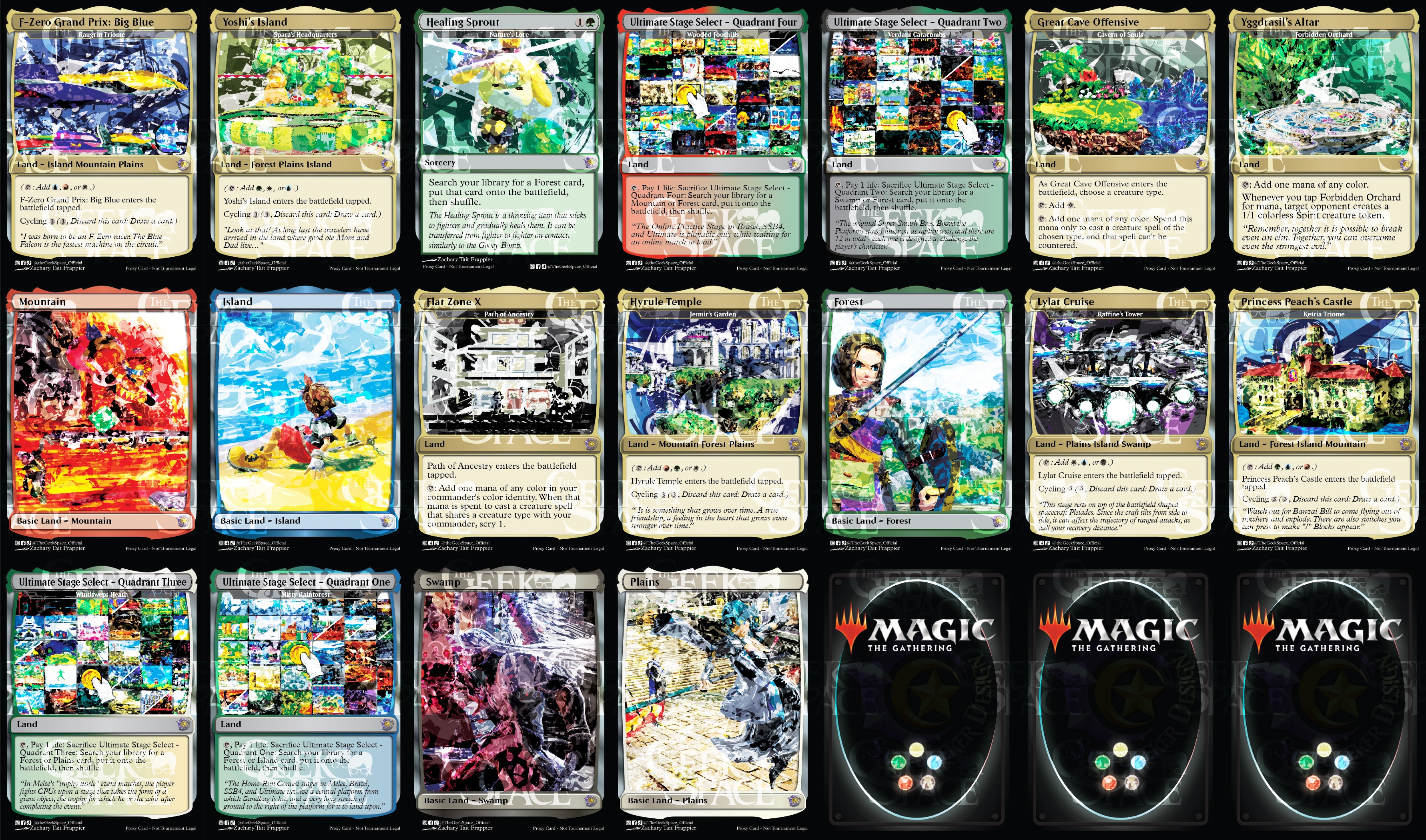 Super Smash Bros Ultimate Magic The Gathering Proxy Commander Deck - Human tribal