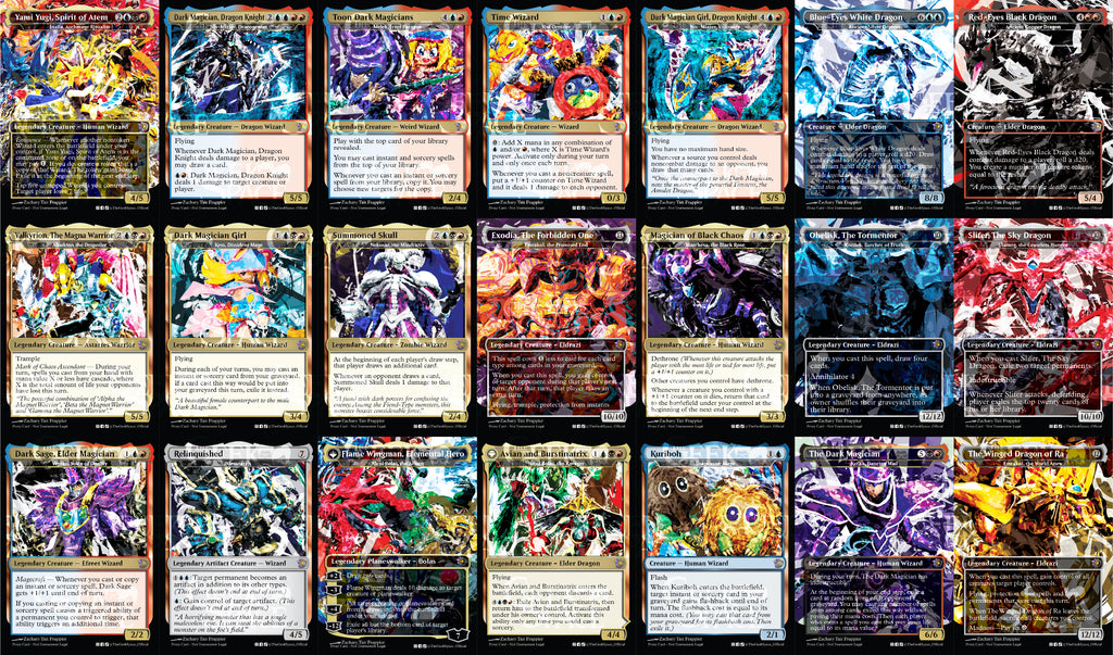 Yu-Gi-Oh! Magic The Gathering Proxy Commander Deck - Wizard Kindred