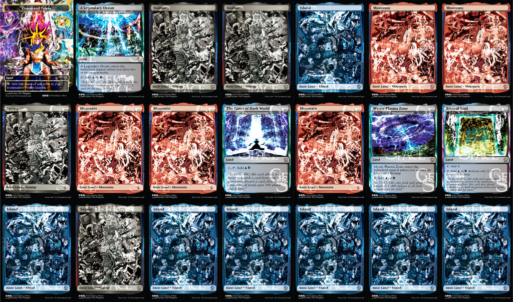 Yu-Gi-Oh! Magic The Gathering Proxy Commander Deck - Wizard Kindred