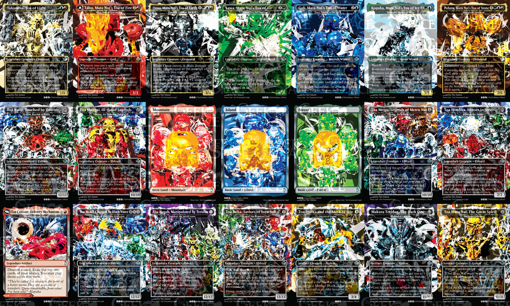 Bionicle Magic The Gathering Proxy Commander Deck - Animar, Eldrazi, Temur, Infinite Combos Galore
