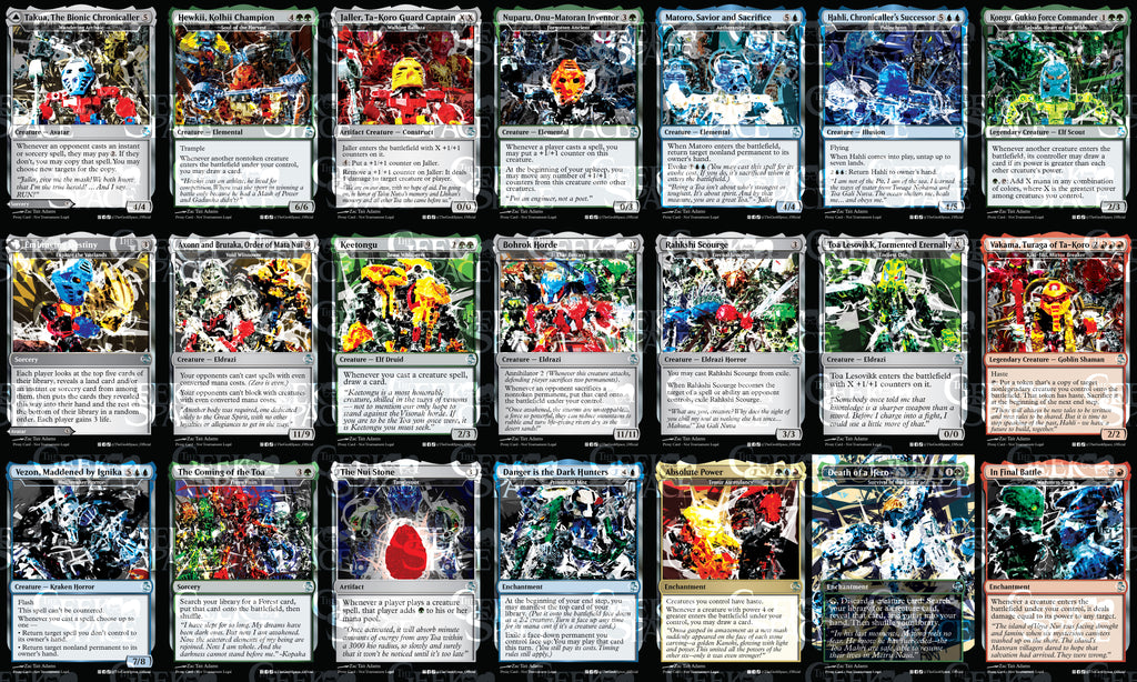 Bionicle Magic The Gathering Proxy Commander Deck - Animar, Eldrazi, Temur, Infinite Combos Galore