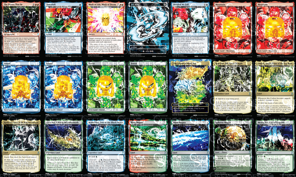 Bionicle Magic The Gathering Proxy Commander Deck - Animar, Eldrazi, Temur, Infinite Combos Galore