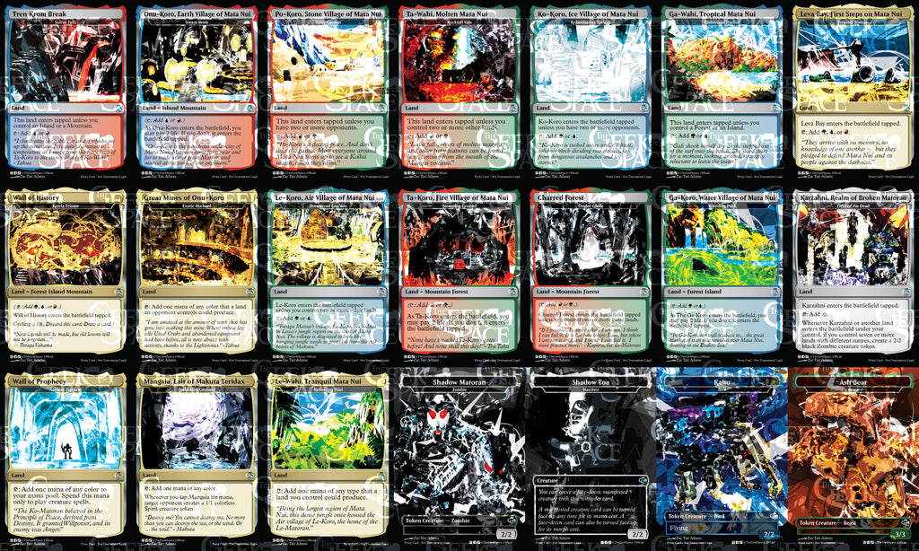 Bionicle Magic The Gathering Proxy Commander Deck - Animar, Eldrazi, Temur, Infinite Combos Galore