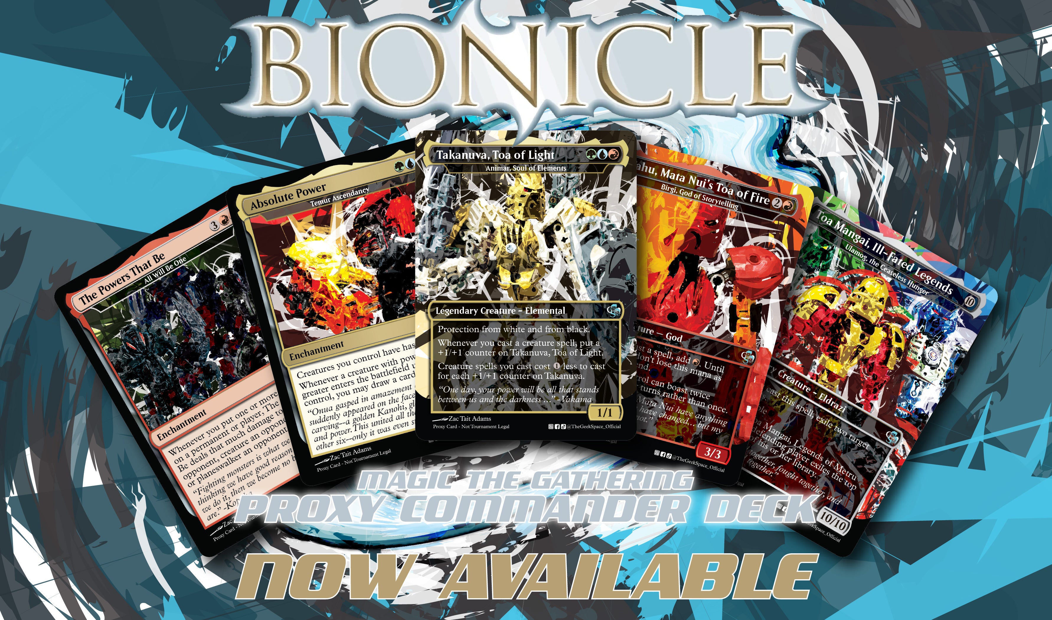 Bionicle Magic The Gathering Proxy Commander Deck - Animar, Eldrazi, Temur, Infinite Combos Galore