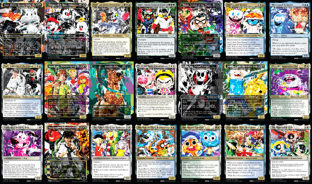 Cartoon Network Magic The Gathering Proxy Commander Deck - Ms Bumbleflower - Group Hug