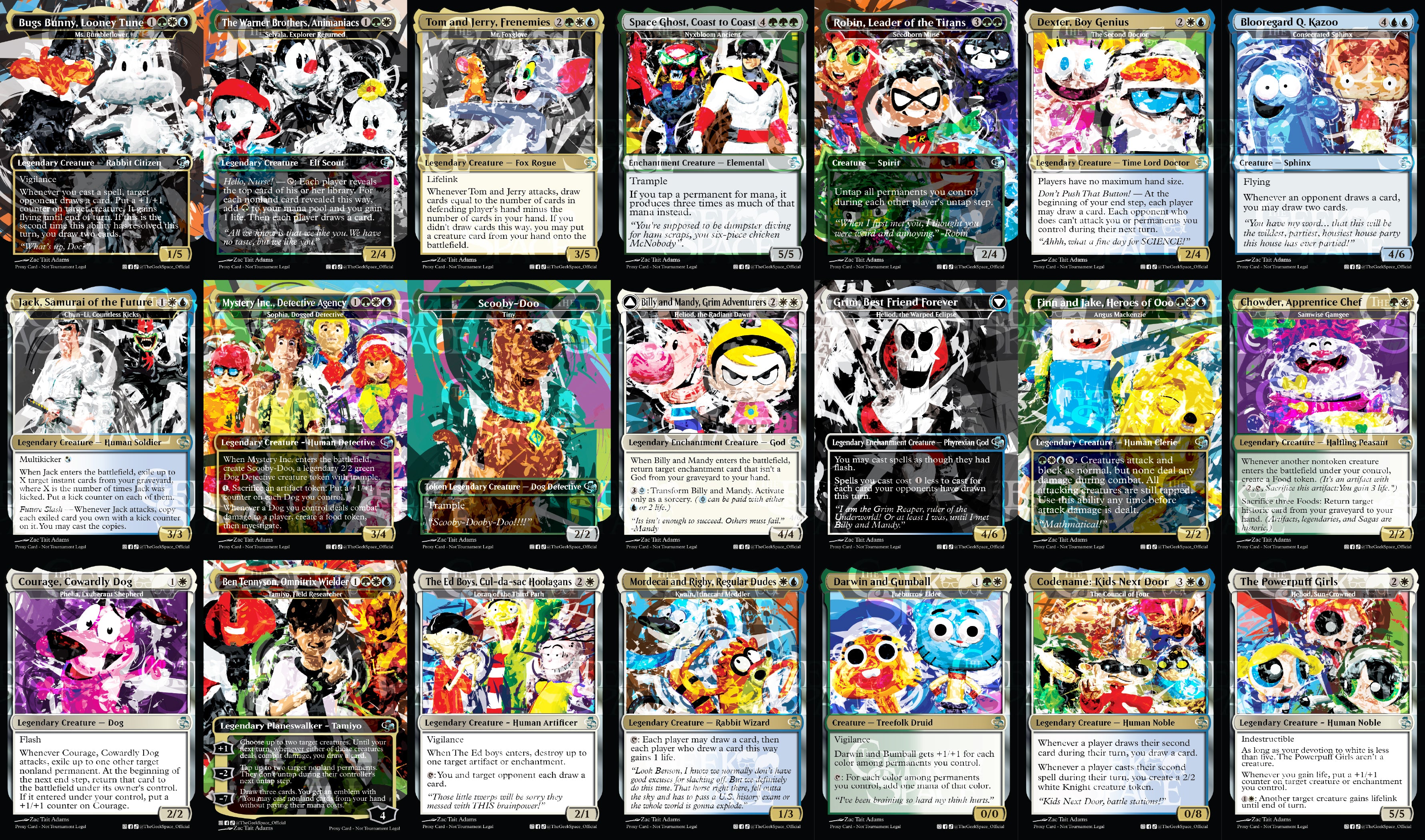 Cartoon Network Magic The Gathering Proxy Commander Deck - Ms Bumbleflower - Group Hug