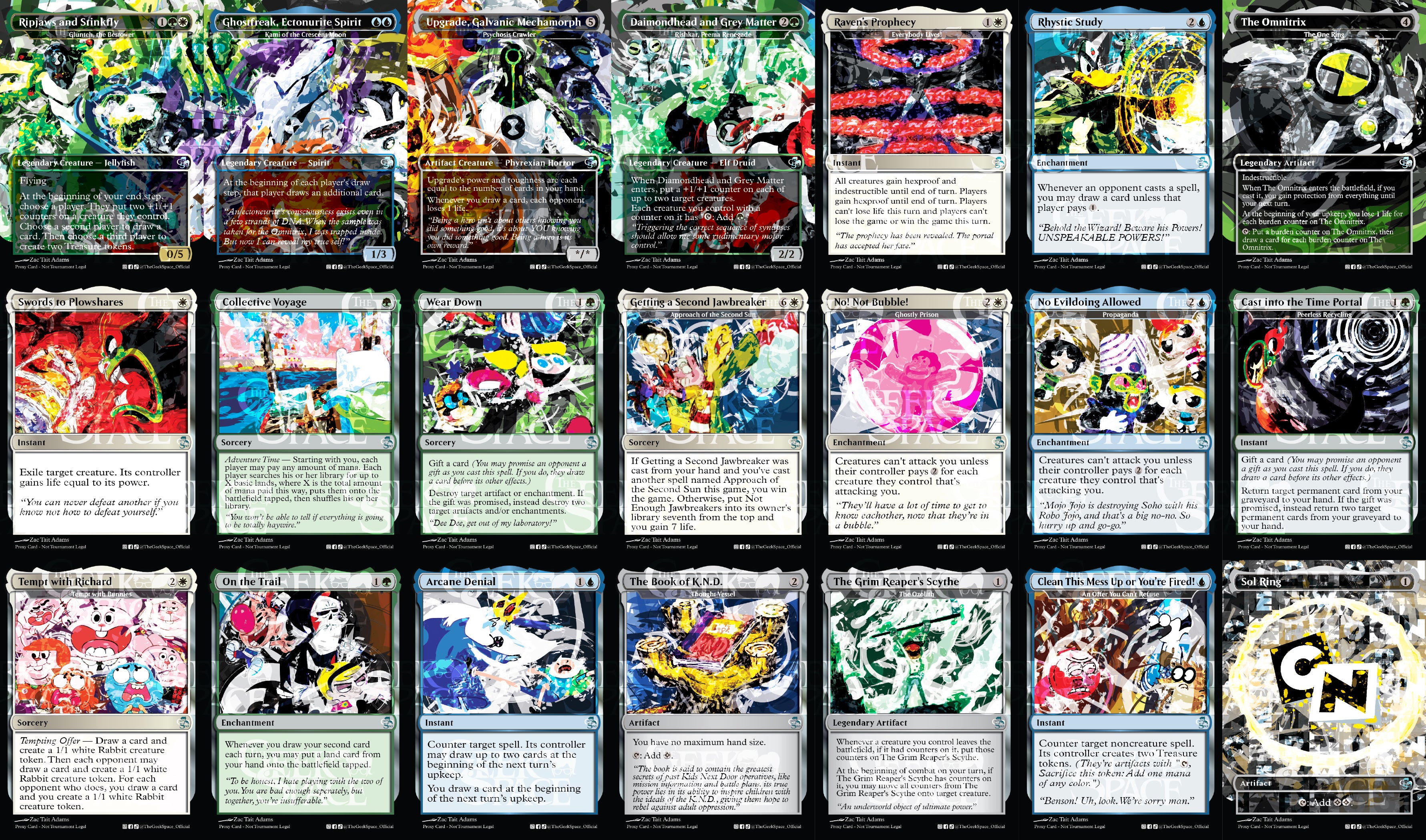 Cartoon Network Magic The Gathering Proxy Commander Deck - Ms Bumbleflower - Group Hug