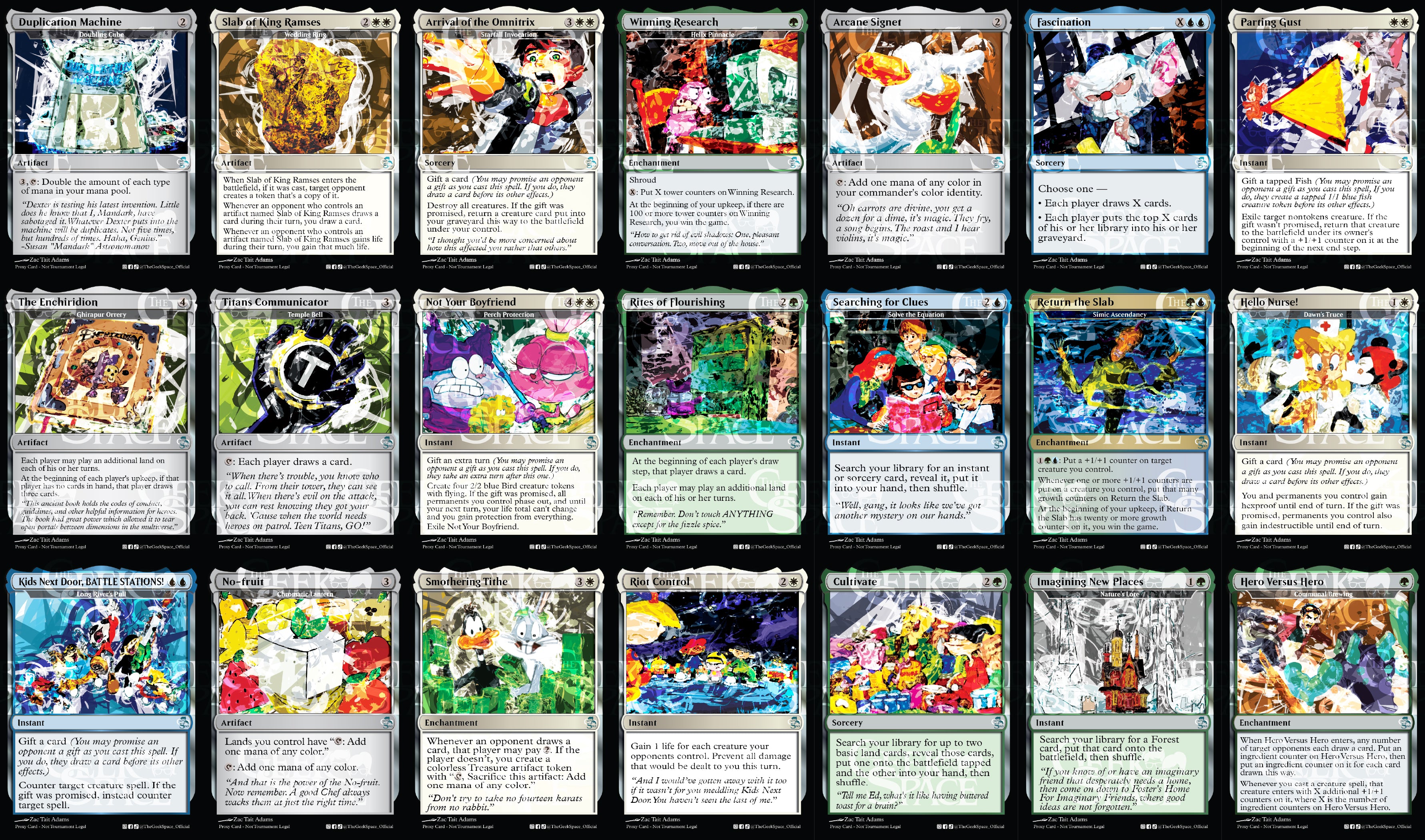 Cartoon Network Magic The Gathering Proxy Commander Deck - Ms Bumbleflower - Group Hug