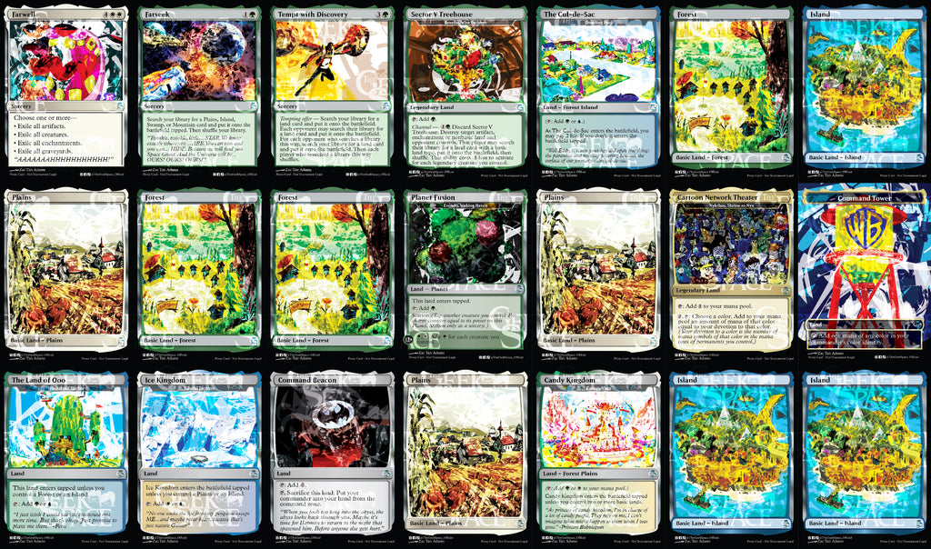 Cartoon Network Magic The Gathering Proxy Commander Deck - Ms Bumbleflower - Group Hug