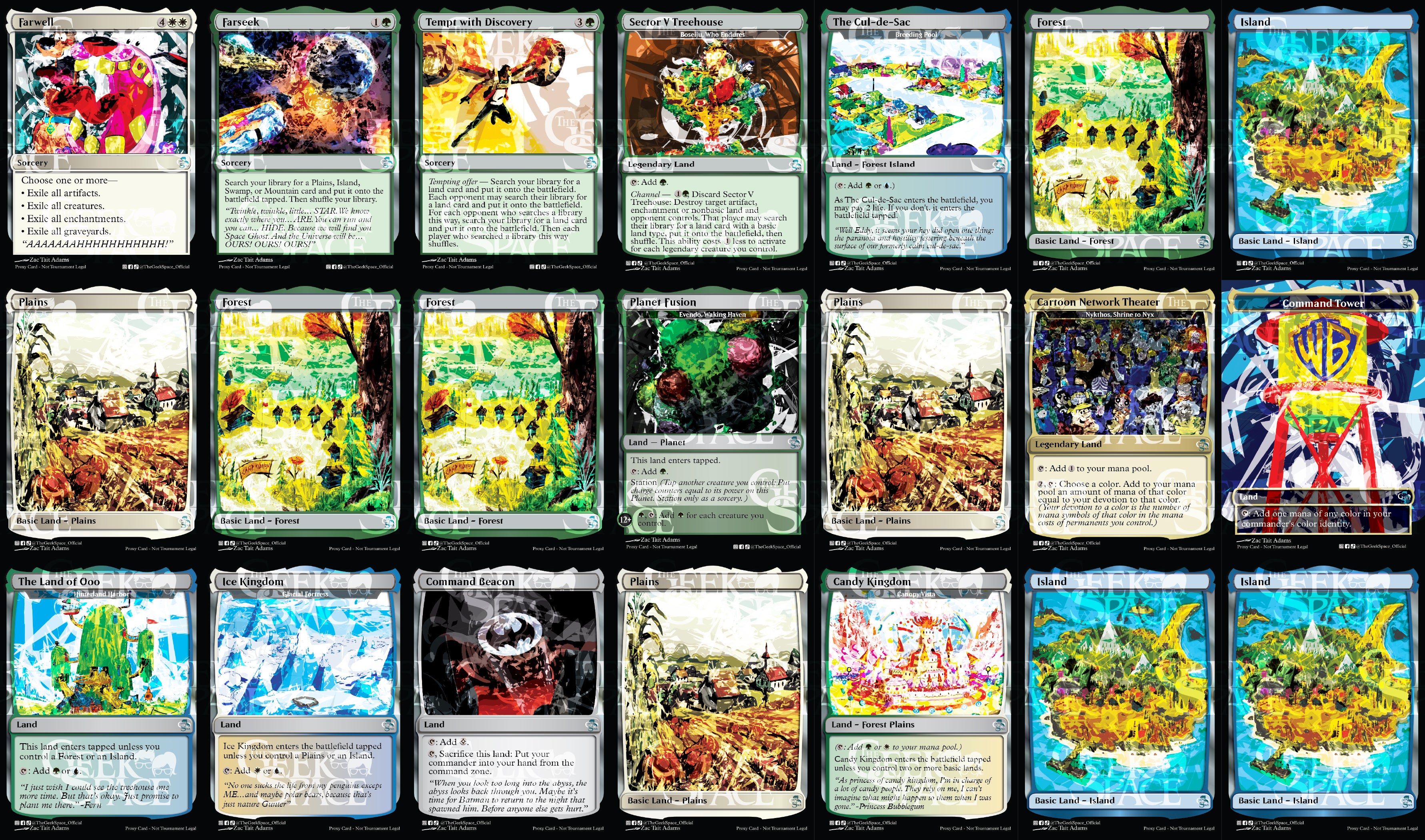 Cartoon Network Magic The Gathering Proxy Commander Deck - Ms Bumbleflower - Group Hug