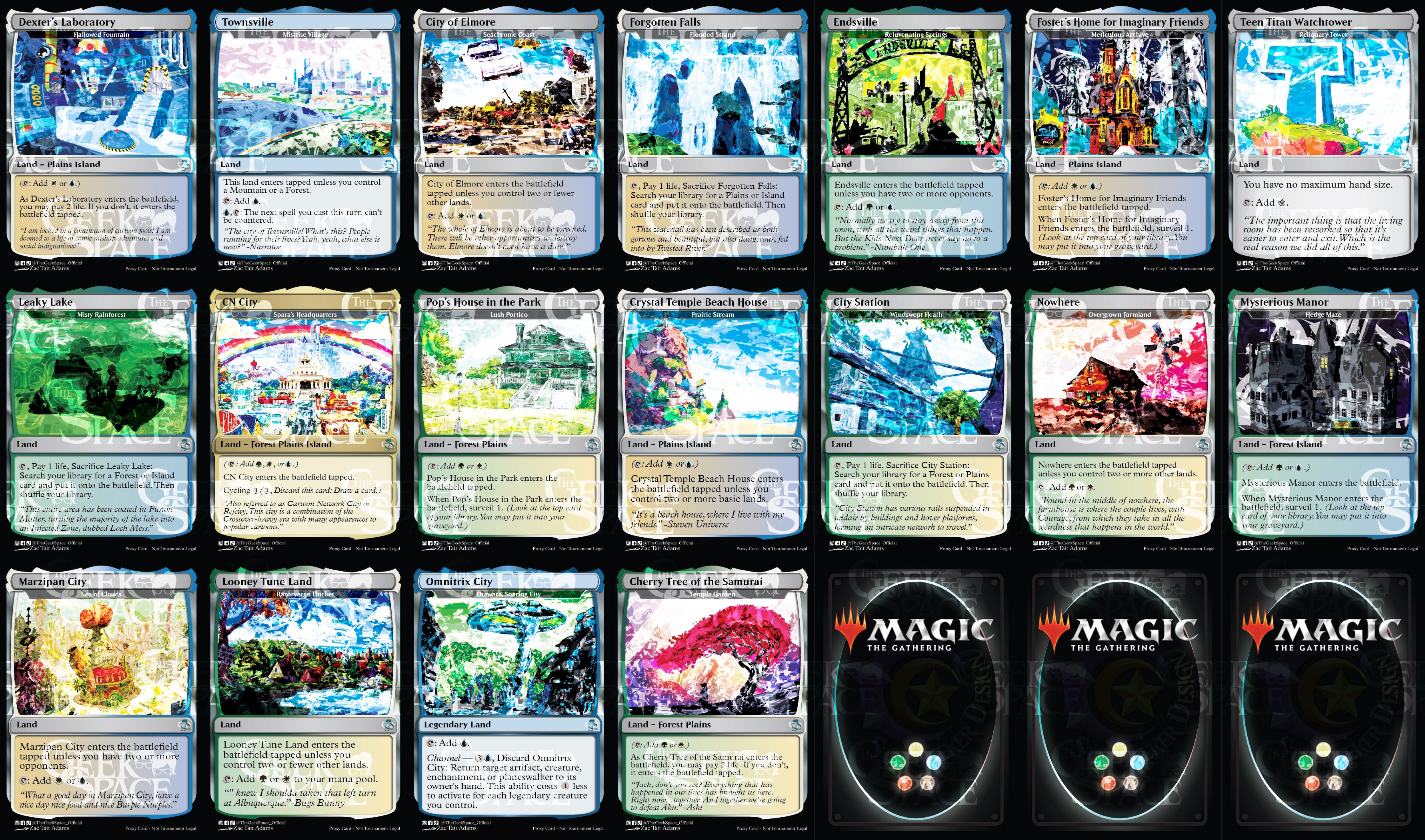 Cartoon Network Magic The Gathering Proxy Commander Deck - Ms Bumbleflower - Group Hug
