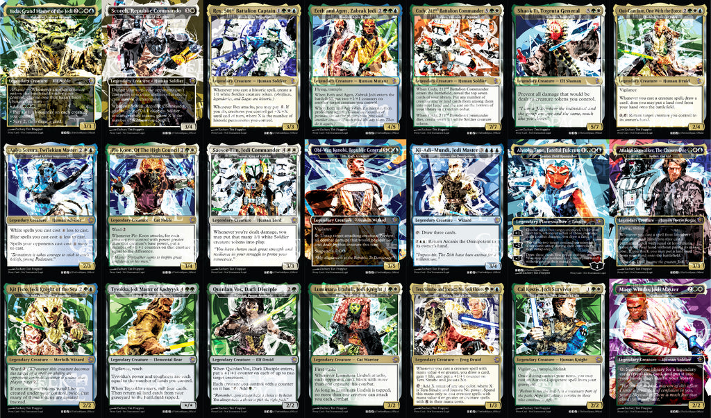 Star Wars: The Clone Wars Magic The Gathering Proxy Commander Deck - Token Generation