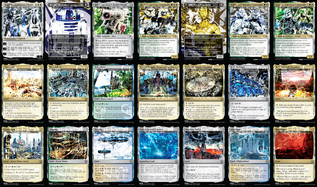 Star Wars: The Clone Wars Magic The Gathering Proxy Commander Deck - Token Generation