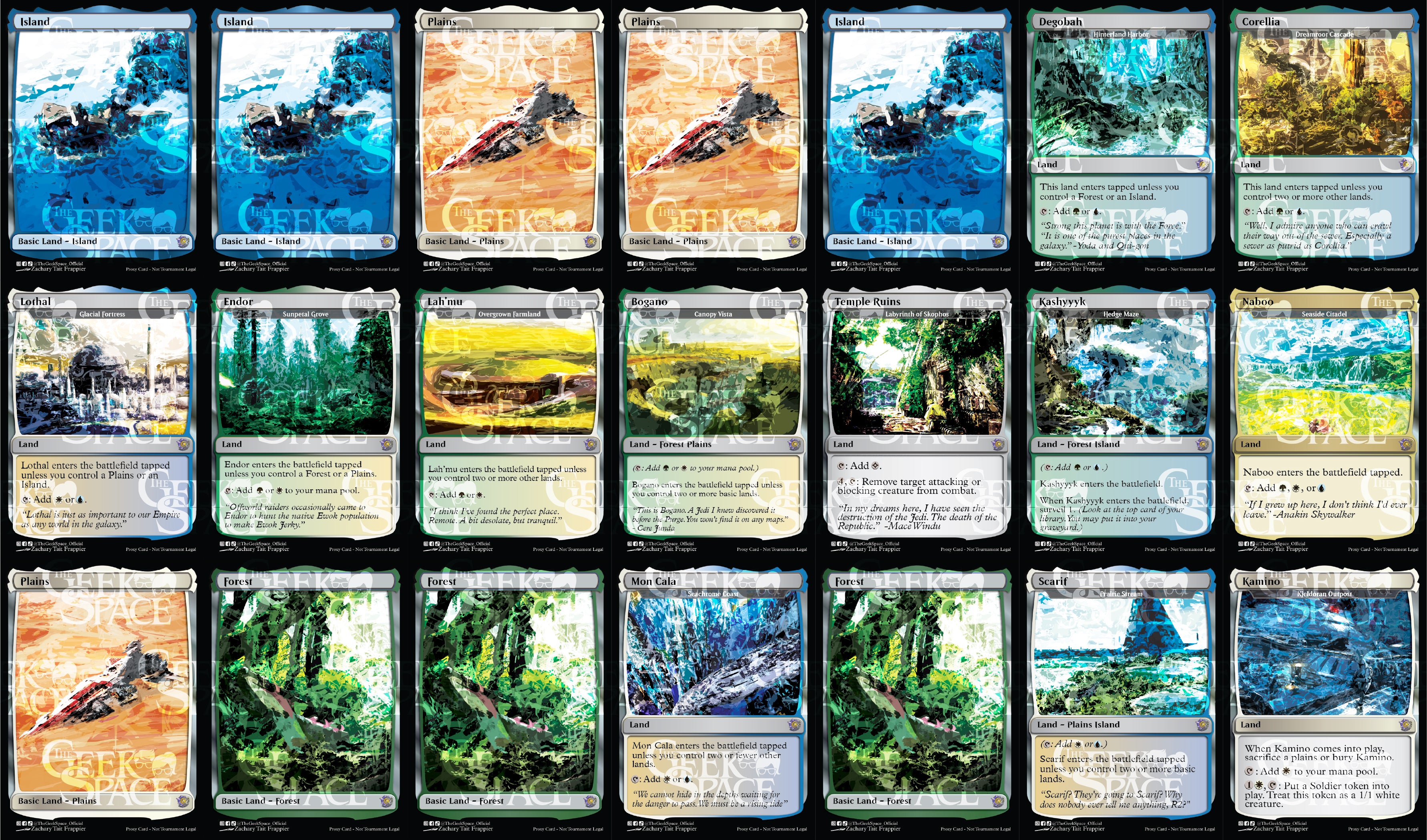 Star Wars: The Clone Wars Magic The Gathering Proxy Commander Deck - Token Generation